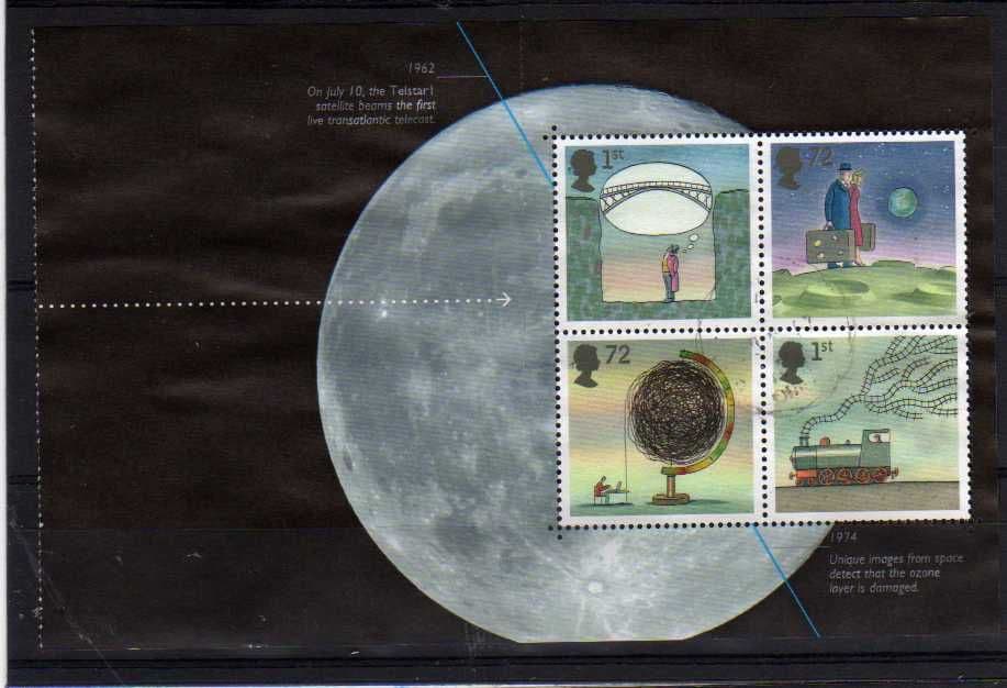 2007 WORLD OF INVENTION BOOKLET PANE FINE USED